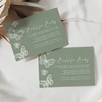 Sage Green Books for Baby Card 