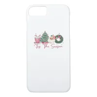 Tis The Season Merry Christmas Cute Xmas Coffee Ch iPhone 8/7 Case