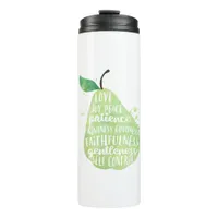 Pear Bible Quote Thermal Tumbler