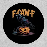 F-Caw-F Halloween Raven Jack-O-Lantern Spooky Seas Patch