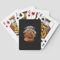 Happy Trumpsgiving Funny Thanksgiving Trumpkin Usa Poker Cards