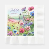 Personalized Floral Wedding Personalized Napkins