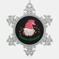 Gnomie Christmas Snowflake Christmas Ornament