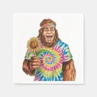 Hippie Sasquatch With Sunflower