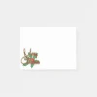 Decorative Elegant Merry Christmas Script Post-it Notes