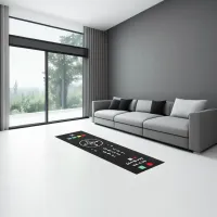 TV Remote Control Black Modern Stylish Cool Runner