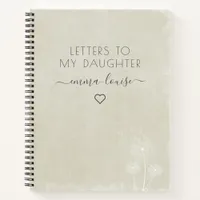 Calico Dandelion Letters to My Daughter Memory Notebook