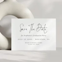 Modern Script 2025 Graduation Save The Date