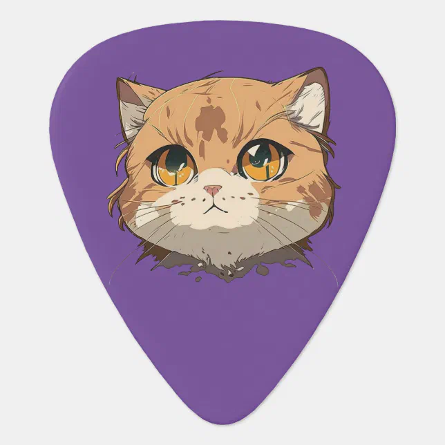 Anime Cat Face Guitar Pick