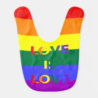 Love is Love LGBT Pride Baby Bib