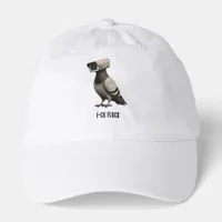 A surreal surveillance pigeon f*ck flock hat