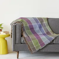 Trendy Modern Fall Color Block Throw Blanket