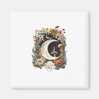 Aesthetic Goblincore And Cottagecore Mushroom Drea Magnet