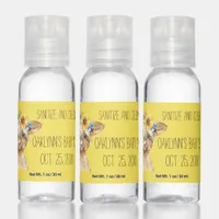 Watercolor Calf Baby Shower Gender Neutral Hand Sanitizer