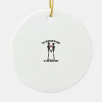 Till Death Do Us Part Valentine Design  Ceramic Ornament
