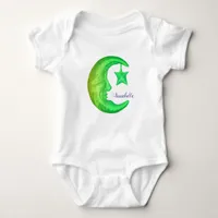 Magical Shining Half Moon with Star Baby Bodysuit