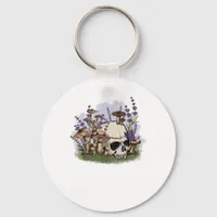 Cottagecore Aesthetic Mushroom Man Goblincore Fant Keychain