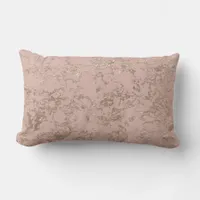 Abstract Rose Gold Lumbar Pillow