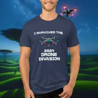 I Survived the 2024 Drone Invasion Tri-Blend Shirt