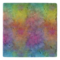 [Rainbow Frost] Multi-Colored Tie-Dye Trivet