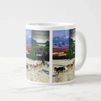 Fairbanks, Alaska Collage Giant Coffee Mug