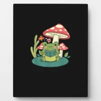 Cottagecore Mushroom Forest Toad Goblincore Mycolo Plaque