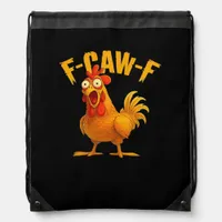 F-Caw-F-Chicken Essential Vintage Cool Drawstring Bag