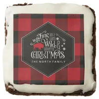 Wild Wonderful Christmas Red Buffalo Plaid ID604 Brownie