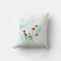 *~* Photo SKY Pink Flowers FLORAL AR15  Throw Pillow