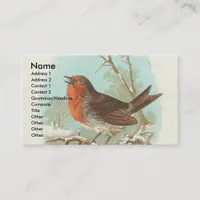 Vintage Robin Business Card