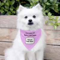 Personalized Groomed by (Add Business) Dog Pet Bandana Collar