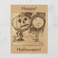 Vintage Jack o'Lanterns Talking Postcard