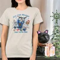 Rock Ugly Sweater Funny Cat & Mouse white