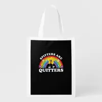 Spitters Are Quitters Inappropriate Edgy Adult Hum Grocery Bag