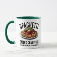 Funny Spaghetti Eating Champions Family Reunion Mug