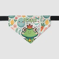 Green Frog Prince Easter Edition Pet Bandana Collar