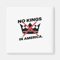 No Kings In America Anti Essential Retro Style Magnet