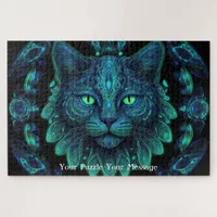 Neon Mandala Majesty Jigsaw Puzzle