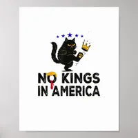 No Kings In America We The People Political Minima Poster