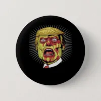 Trumpkin Retro Halloween   Button