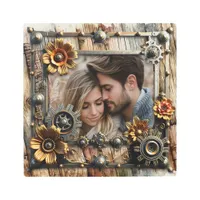 Cool Steampunk Personalized Photo Metal Print