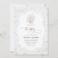 Cottagecore Romantic Wildflower Garden Wedding Invitation