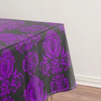 Elegant, Vintage, Victorian Damask Purple Tablecloth