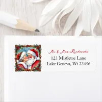 Mr and Mrs Clause Sweet Christmas  Label