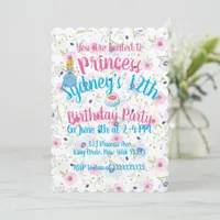 Royal Princess Birthday Party Invite Card