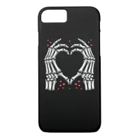 Skeleton Hand Heart Valentines Day Funny Couple iPhone 8/7 Case