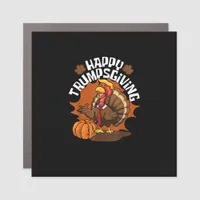 Happy Trumpsgiving Funny Thanksgiving Trumpkin Usa Car Magnet