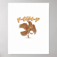 Crow F-Caw-F Funny Bird Raven Meme Poster
