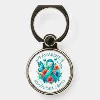 MG Awareness | Myasthenia Gravis Ribbon Phone Ring Stand