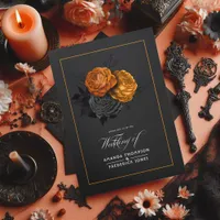 Halloween Vintage Shabby Floral Wedding Tri-Fold I